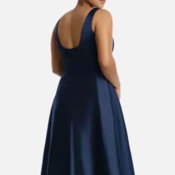 ALFRED SUNG D697W HIGH LOW MIDNIGHT E31 COCKTAIL DRESS sz 20W - Picture 3 of 4